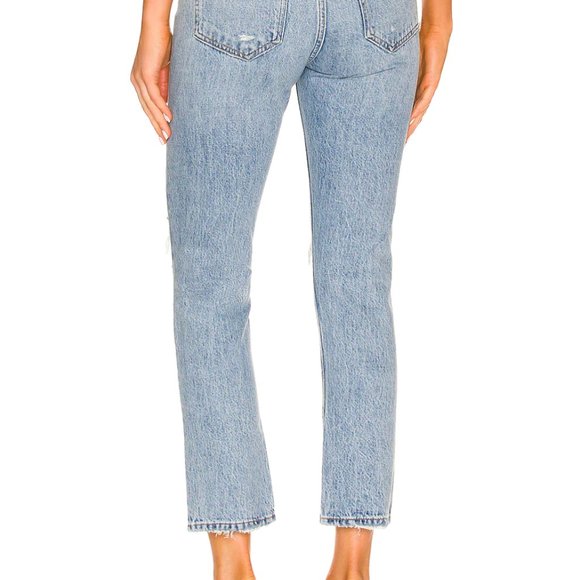 Agolde Riley High Rise Straight Crop - Picture 3 of 6